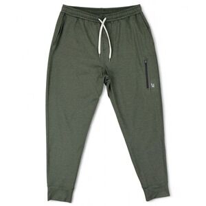 Vuori Joggers Mens Large Green Sunday Performance Zip Pocket Athletic V416